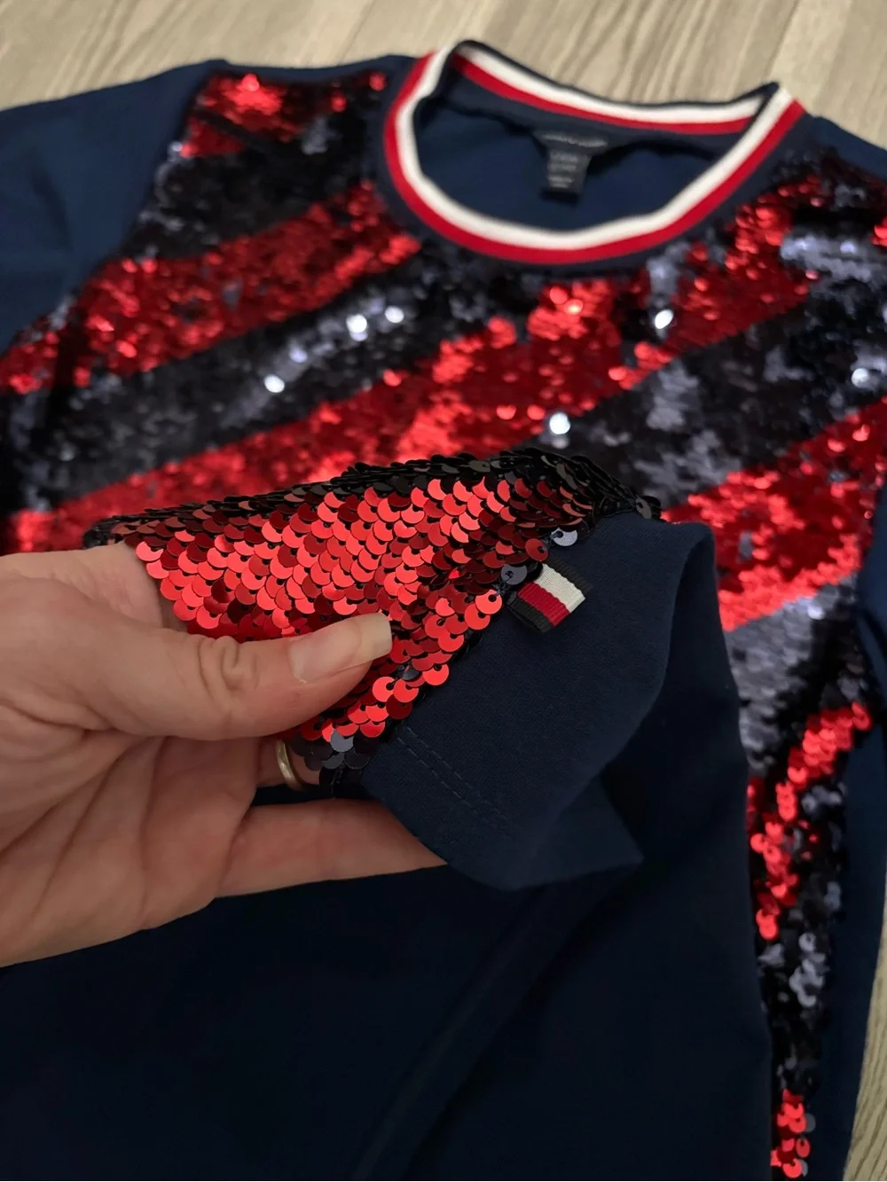 Tommy Hilfiger Girls Sequin Dress Size 12/14